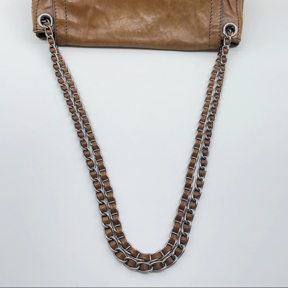 Prada Tan Leather Chain Shoulder Bag - Picture 11 of 13